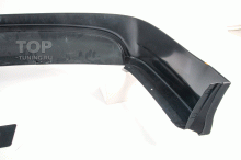 ТЮНИНГ ФОЛЬКСВАГЕН ПОЛО (СЕДАН, 2010 - 2015) НАКЛАДКА НА ЗАДНИЙ БАМПЕР RS-LINE АБС ПЛАСТИК / ПОД ОКРАСКУ