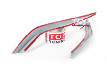 ТЮНИНГ МЕРСЕДЕС Ц-КЛАСС W204 (2011 - 2014) РЕСНИЧКИ CSR НА ПЕРЕДНЮЮ ОПТИКУ АБС ПЛАСТИК / ПАРА / ПОД ОКРАСКУ