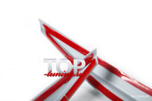 ТЮНИНГ МЕРСЕДЕС Ц-КЛАСС W204 (2011 - 2014) РЕСНИЧКИ CSR НА ПЕРЕДНЮЮ ОПТИКУ АБС ПЛАСТИК / ПАРА / ПОД ОКРАСКУ