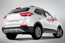 8960 Накладки на пороги ATOM на Hyundai Creta