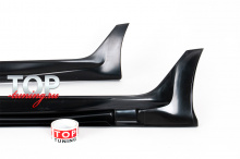 8996 Накладки на пороги Advance без брызговиков на Kia Rio 4