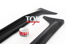 8996 Накладки на пороги Advance без брызговиков на Kia Rio 48996 Накладки на пороги Advance без брызговиков на Kia Rio 4