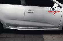 8996 Накладки на пороги Advance без брызговиков на Kia Rio 4