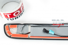 ТЮНИНГ ТОЙОТА РАВ 4 (3 ПОКОЛЕНИЕ, 2006 - 2013)  НАКЛАДКИ НА ПОРОГИ С СИНЕЙ ПОДСВЕТКОЙ  НЕРЖАВЕЮЩАЯ СТАЛЬ / LED ПОДСВЕТКА / КОМПЛЕКТ - 4 ШТ.