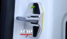 9070 Металлические заглушки на скобы дверей №2 на Mercedes 