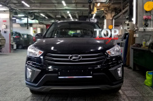 Накладка на передний бампер Ambassador на Hyundai Creta 