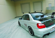Накладки на пороги - пара, Обвес - INGS +1, тюнинг Subaru IMPREZA WRX (STi) Лиса.