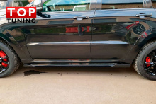 9457 Накладки под пороги SRT на Jeep Grand Cherokee WK2