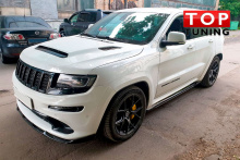 9457 Накладки под пороги SRT на Jeep Grand Cherokee WK2