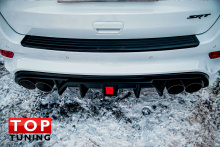 9458 Диффузор заднего бампера SRT на Jeep Grand Cherokee WK2