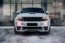9484 Сплиттер переднего бампера Tyrannos на Jeep Grand Cherokee WK2