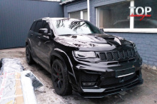 ТЮНИНГ ДЖИП ГРАНД ЧЕРОКИ (WK2; 2011 - 2018) ПЕРЕДНИЙ БАМПЕР - ОБВЕС TYRANNOS V3