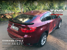  ТЮНИНГ БМВ Х6 Е71 (2008 - 2015) СПОЙЛЕР HM TYCOON EVO M НА КРЫШКУ БАГАЖНИКА