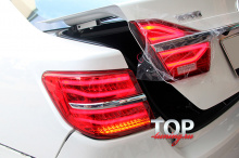 9581 Задние светодиодные фонари Epistar Mercedes-Benz Style на Toyota Camry V50 (7)