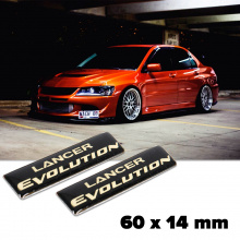 УНИВЕРСАЛЬНЫЙ ТЮНИНГ ДЛЯ АВТОМОБИЛЕЙ МАРКИ МИТСУБИСИ ЭМБЛЕМЫ LANCER EVOLUTION ЦЕНА ЗА 2 ШТ. / АЛЮМИНИЙ / ОПТИЧЕСКАЯ СМОЛА / САМОКЛЕЯЩИЙСЯ