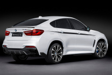 ДООСНАЩЕНИЕ ДЛЯ БМВ Х6 Ф16 ЭЛЕРОНЫ M PERFORMANCE  ДЛЯ ЗАДНЕГО БАМПЕРА M-TECHNIC  ОРИГИНАЛ / ЧЕРНЫЙ ГЛЯНЕЦ / КОМПЛЕКТ ИЗ 2 ЭЛЕРОНОВ 