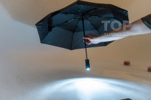 Складной зонт в кобуре с LED фонарем для установки в салон BMW (оригинал)