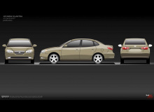 Представленная в 2010 году Elantra пятого поколения была значительно больше, чем четвертая, и удостоилась чести выиграть награду «Автомобиль года в Северной Америке» на автосалоне в Детройте в 2012 году.