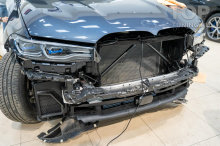 Сетка фильтр в бампер и решетку радиатора BMW X7 (установка в Top Tuning Москва)