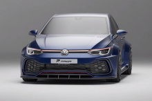 Prior Design также добавил немного собственной графики по бокам, и, к счастью, она не слишком вычурна. Наряду с более крупными колесами (которые на самом деле выглядят намного лучше, чем стандартные диски GTI), общий вид определенно заставит вас заме