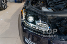 Регулировка фар после замены линз в Range Rover Vogue SE 4