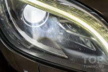 Тюнинг оптики Mercedes-Benz ML w166 – замена линз в фарах