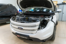 Замена линз в фарах Ford Explorer V (2012-2015)