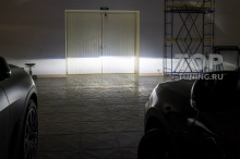 106757 Тюнинг оптики Hyundai Santa Fe 2 – Bi LED линзы вместо штатного ксенона