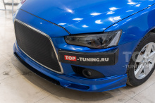 Новая внешность и мощный свет под ключ, для синего Mitsubishi Lancer X в Top Tuning Москва 