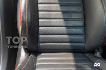 Ремонт кожи на передних сидениях Киа Оптима 4