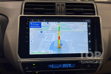 Навигация Яндекс на штатном экране для Тойота Лэнд Крузер Прадо 150