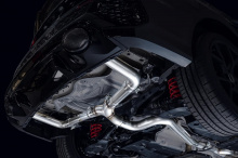 Выхлопная система SwitchPath компании — как было показано на BMW M3 в прошлом году и V8 Jeep Wrangler 392 ранее в этом месяце — «сохраняет поведение заводских клапанов» и поставляется с клапанным узлом plug-and-play, который после установки позволяет