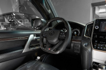 Установка карбонового руля GR 300 с подогревом - тюнинг салона Toyota Land Cruiser 200