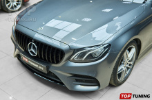 Установка AMG лип-спойлера и диффузора на Mercedes Benz w213