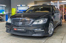 Замена ксенона на Bi LED – тюнинг оптики Mercedes Benz W221