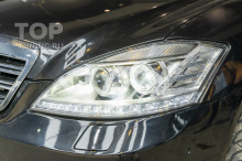 Замена линз Mercedes W221 под ключ в Топ Тюнинг Москва