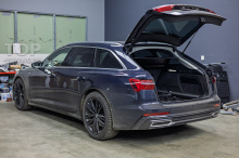 Установка системы электронного выхлопа Engine Vox для Audi A6 C8 в Топ Тюнинг