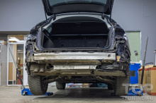 Установка системы электронного выхлопа Engine Vox для Audi A6 C8 в Топ Тюнинг