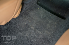 Полная химчистка салона + керамика кожи для нового Range Rover 