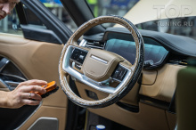 Полная химчистка салона + керамика кожи для нового Range Rover 