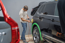 110067 Зона риска Volkswagen Tiguan 2021 в полиуретановую пленку + керамика кузова