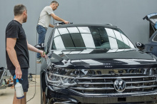 Зона риска Volkswagen Tiguan 2021 в полиуретановую пленку + керамика кузова 