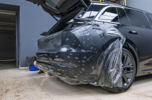 Оклейка сатиновым полиуретаном всего ЛКП кузова Lixiang L7 в Топ Тюнинг Москва