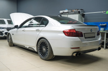 Тюнинг и защита передней оптики BMW 5 серии F10 рестайлинг