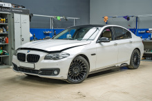 Тюнинг и защита передней оптики BMW 5 серии F10 рестайлинг