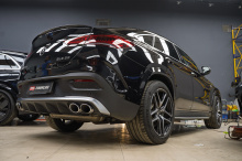 Оклейка всего кузова в сатиновый полиуретан для Mercedes-Benz GLE53 AMG