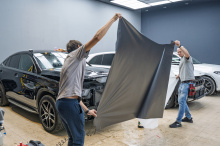 Оклейка всего кузова в сатиновый полиуретан для Mercedes-Benz GLE53 AMG