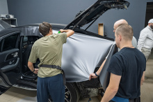 Оклейка всего кузова в сатиновый полиуретан для Mercedes-Benz GLE53 AMG