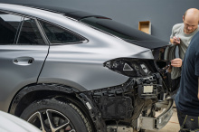 Оклейка всего кузова в сатиновый полиуретан для Mercedes-Benz GLE53 AMG