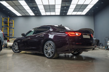 110281 Тюнинг + полировка + оклейка передней оптики Maserati Quattroporte 2017